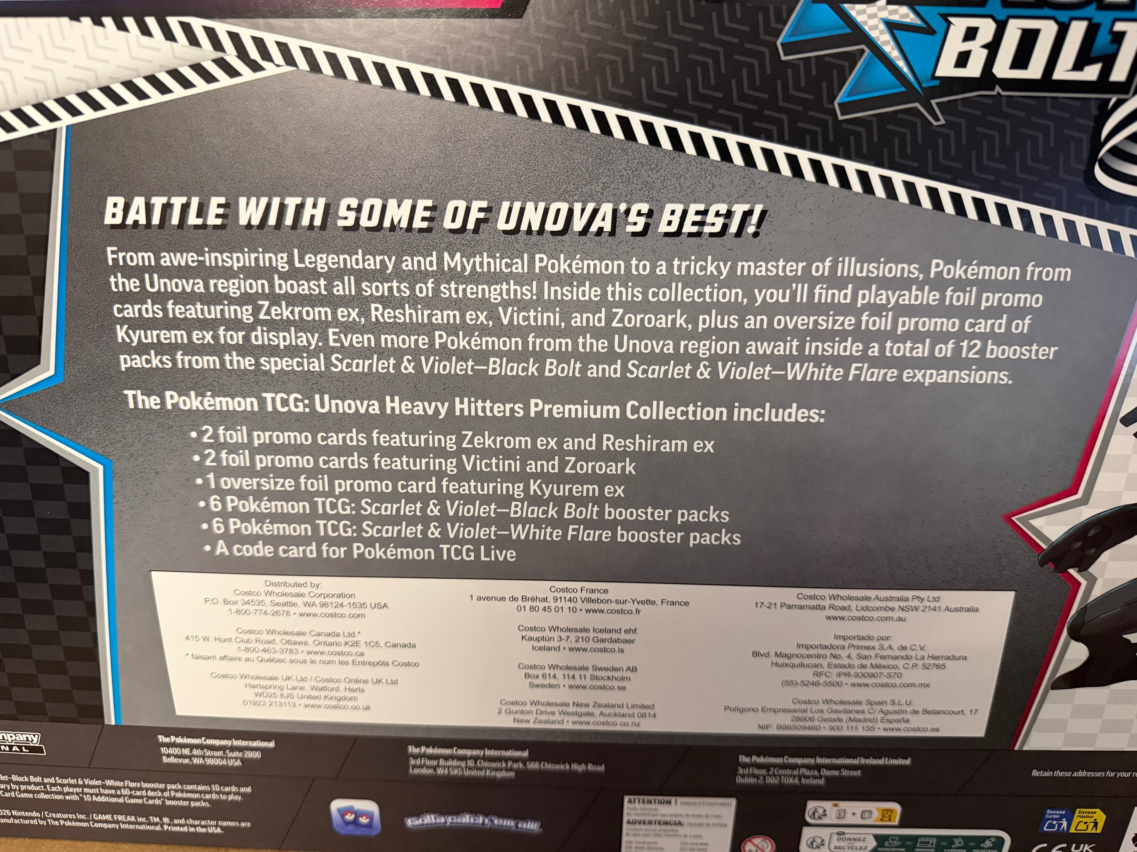 Pokémon TCG: Unova Heavy Hitters Premium Collection