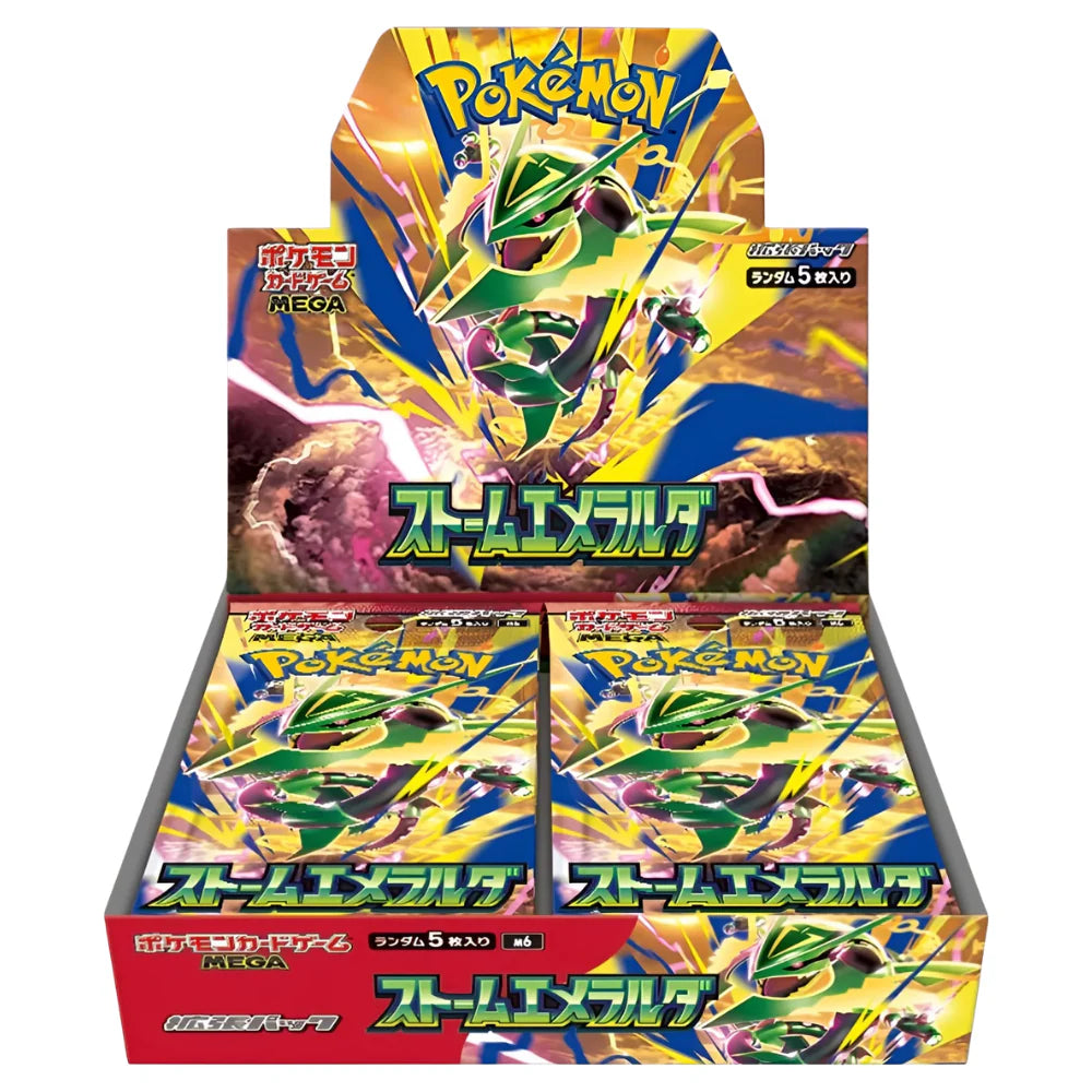 Förbeställning: Pokémon Mega Evolution: Storm Emeralda - Booster Box (Japansk)