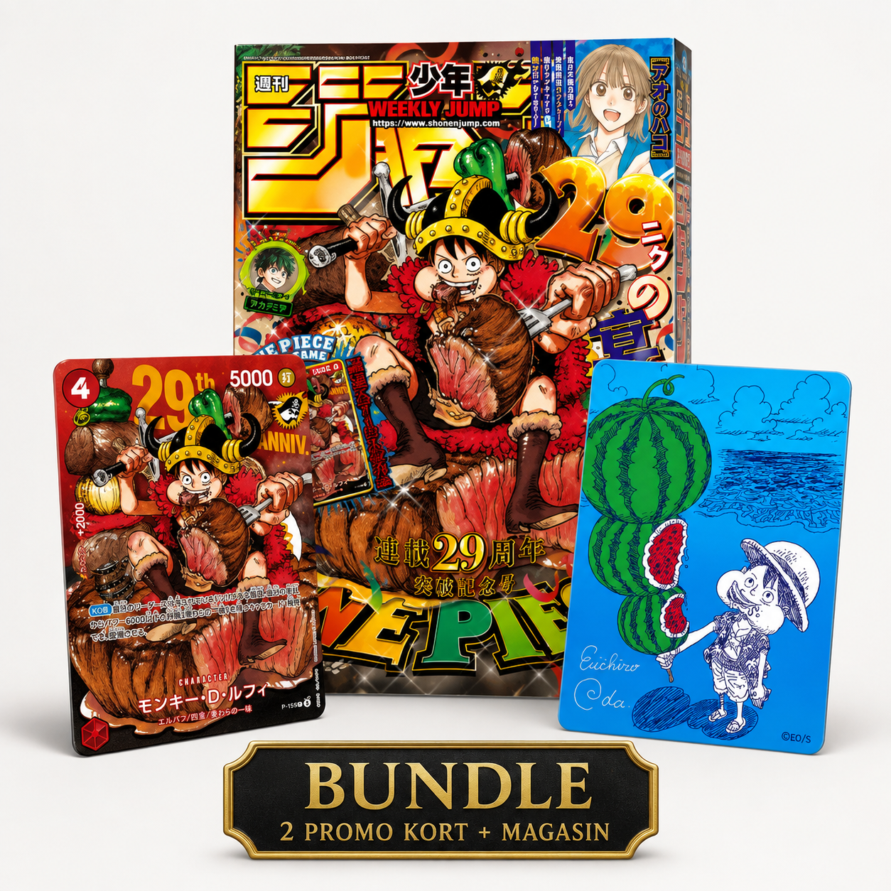 One Piece Monkey D. Luffy Promo Collection – 29th Anniversary / Metakira Watermelon / Bundle