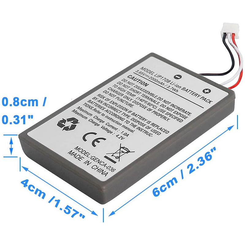 2000mAh Batteri till PS5 DualSense Controller