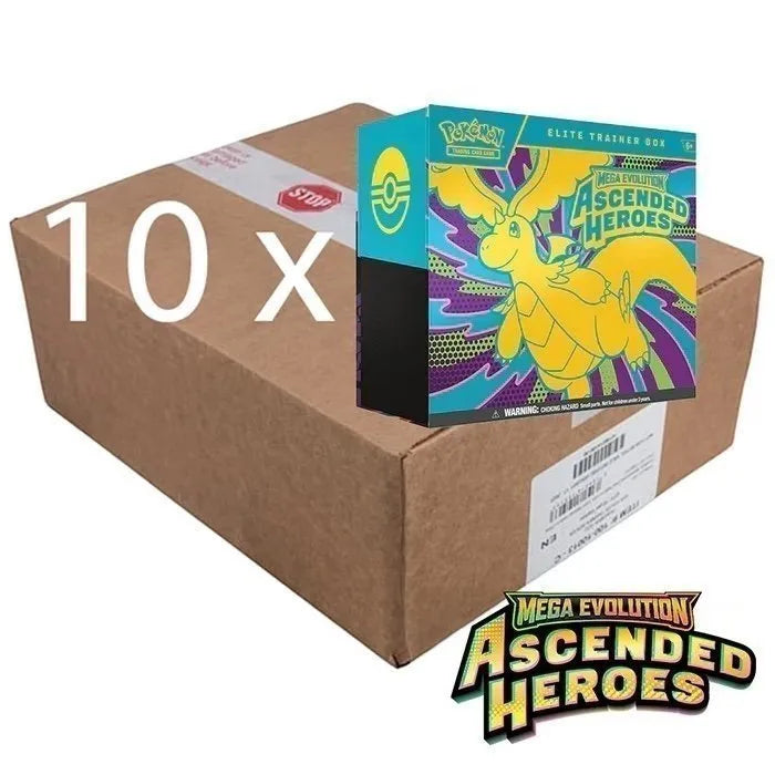 Ascended Heroes - Elite Trainer Box Sealed Case (10 ETB)