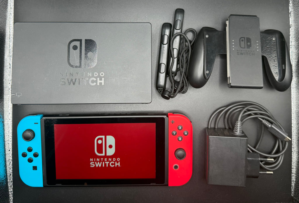 Nintendo Switch V2 – Komplett spelkonsol med tillbehör