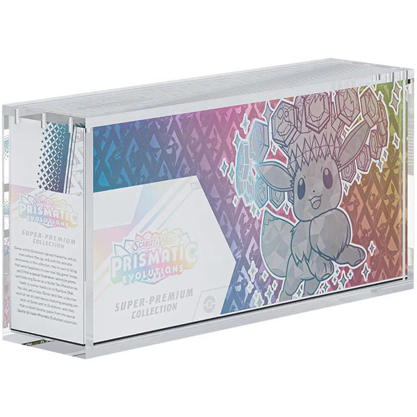 Akrylskydd för Prismatic Evolutions Super Premium Collection (SPC)