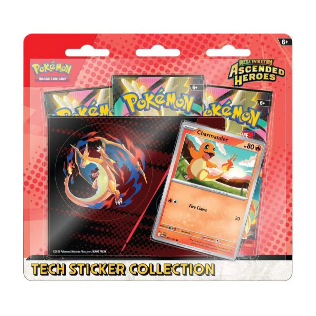 Pokémon: Ascended Heroes Tech Sticker Collection (Charmander / Gastly)