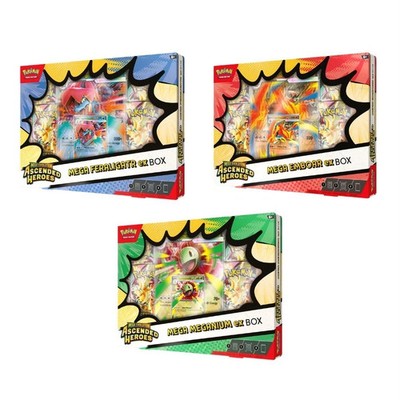 Pokémon: Ascended Heroes ex Box (Mega Meganium / Emboar / Feraligatr)